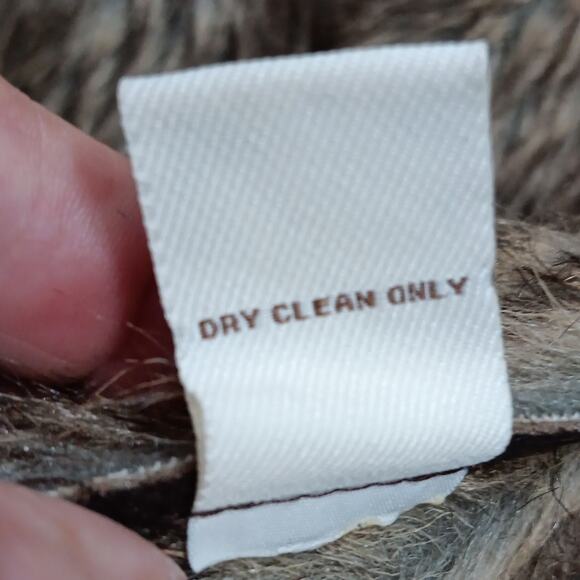 Vintage Havana Vest Womens Medium Vegan Leather Fur Lined Brown Boho‎ Retro - Picture 5 of 10